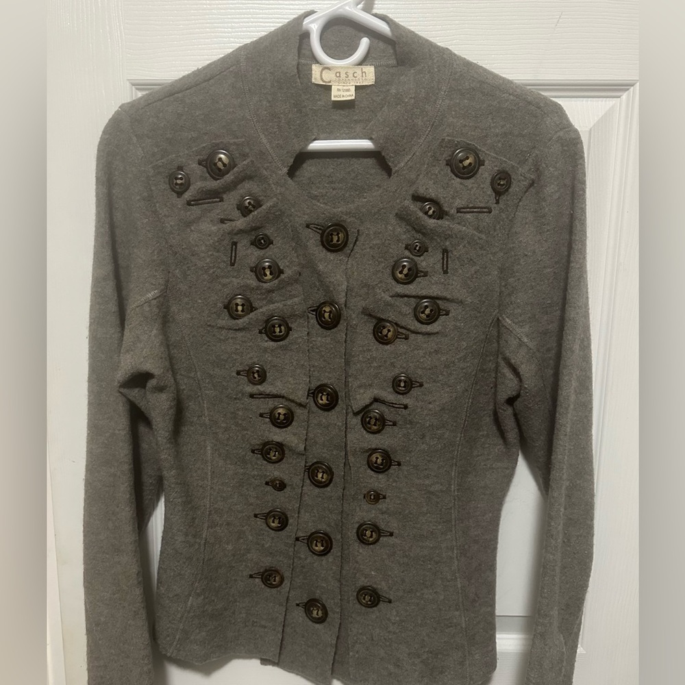 Casch Copenhagen by Anthropologie Boiled Wool Sweater